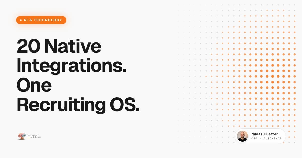 Claude connectors for recruiters: 20 native integrations that turn Claude into a recruitment operating system