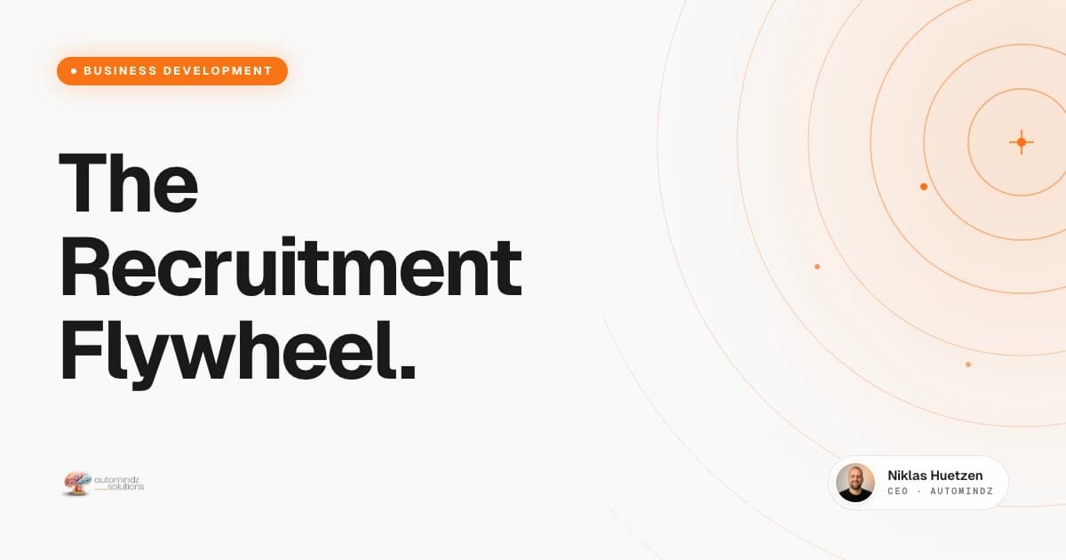 The Recruitment Flywheel - how candidate marketing and signal-based BD feed each other to compound agency growth